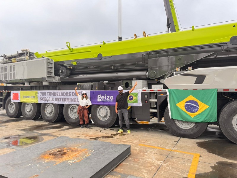 Geize Transportes Visita a Zoomlion na China e Assina Contrato de Guindaste de 700 Toneladas